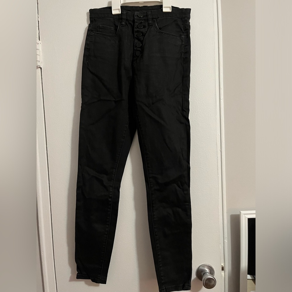 Blanknyc Coated black jeans